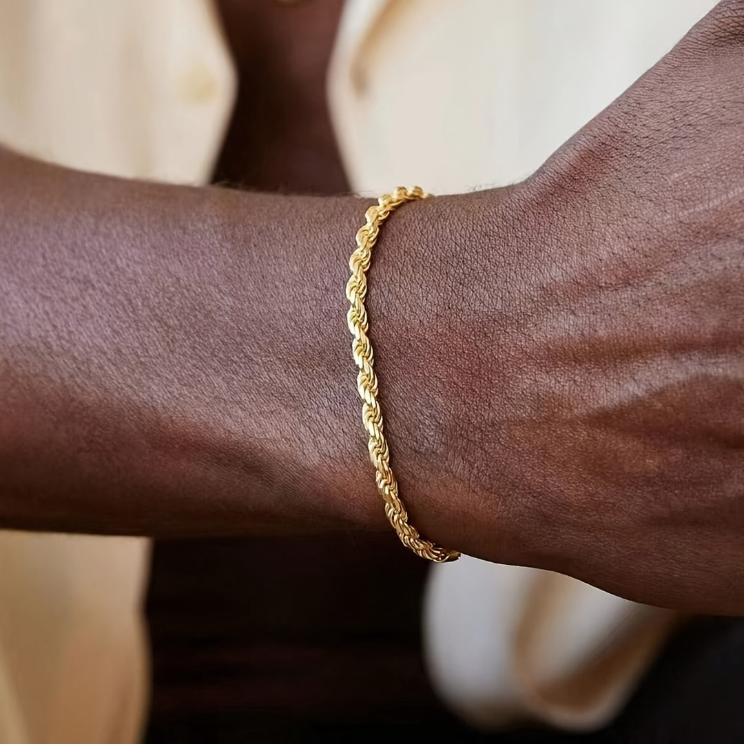 Dominic | Twisted Steel Bracelet