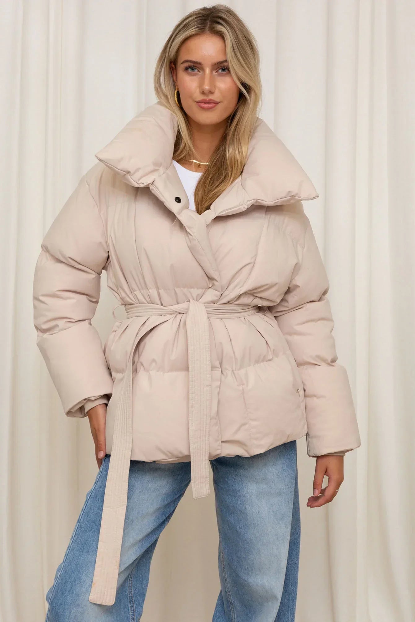 Elodie | Belted Puffer Jacket