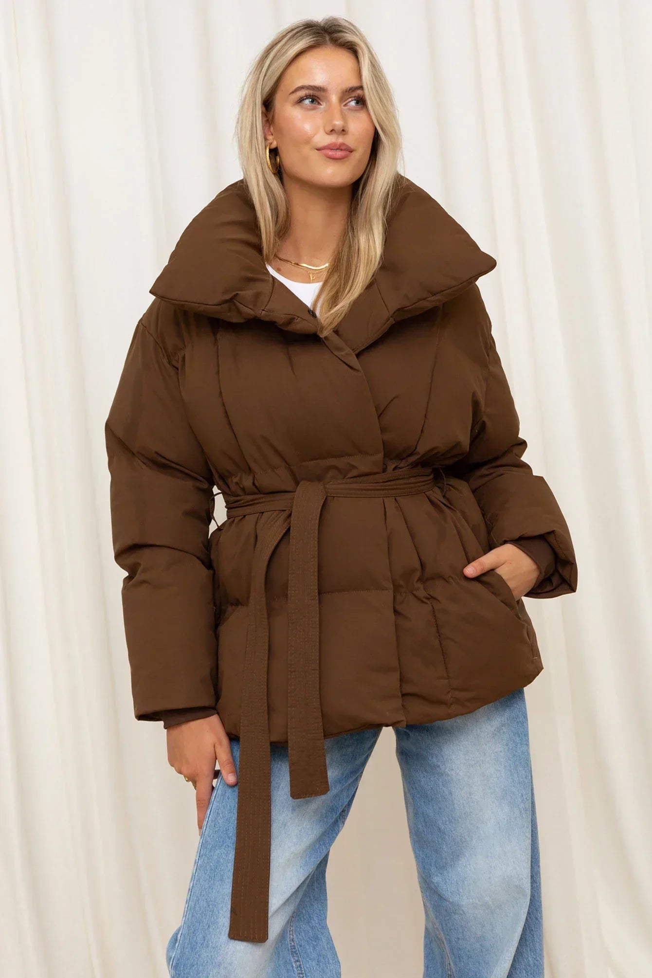 Elodie | Belted Puffer Jacket