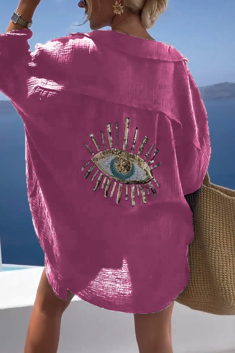 Isla | Summer Blouse with Eye Detail