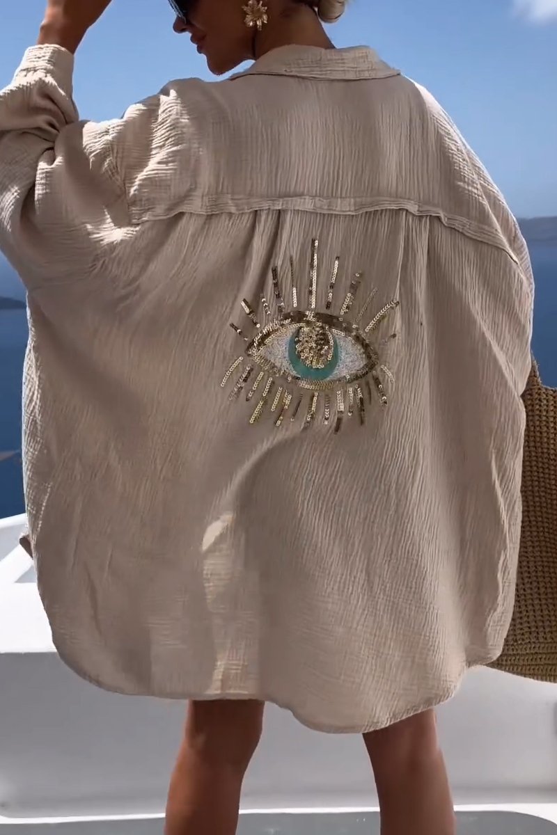 Isla | Summer Blouse with Eye Detail