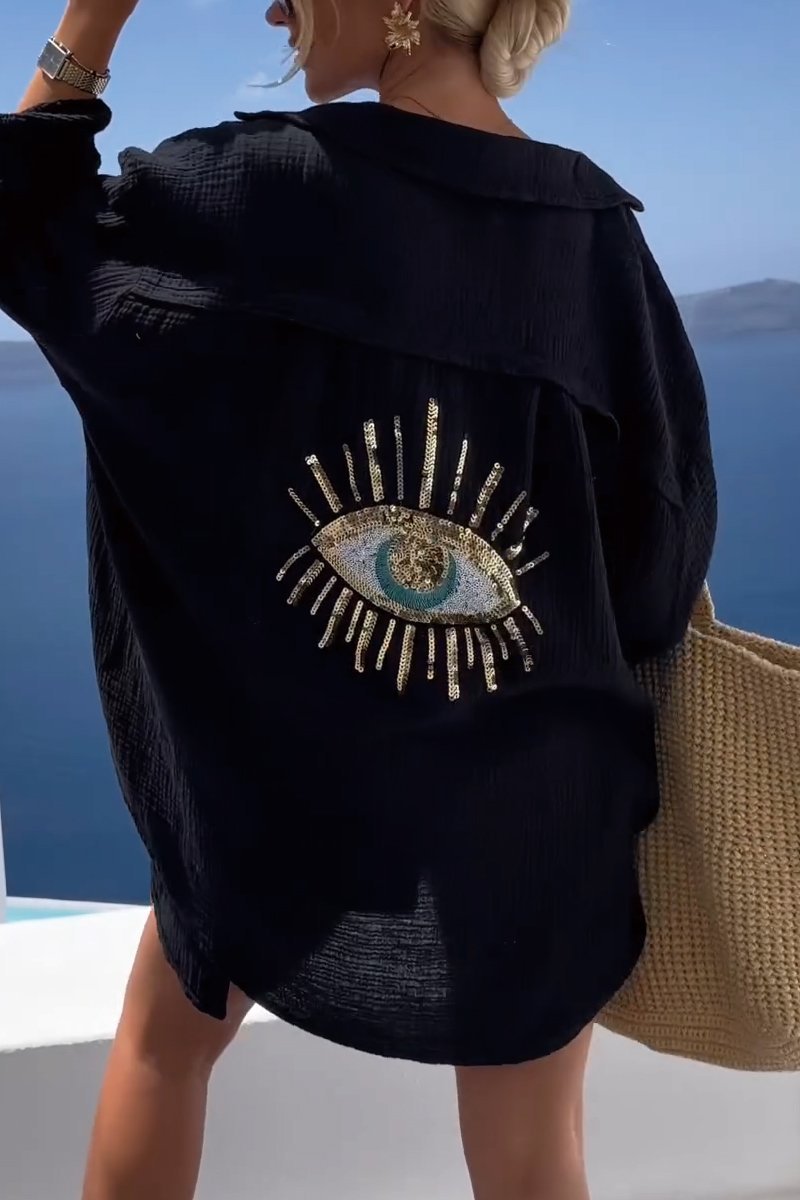Isla | Summer Blouse with Eye Detail