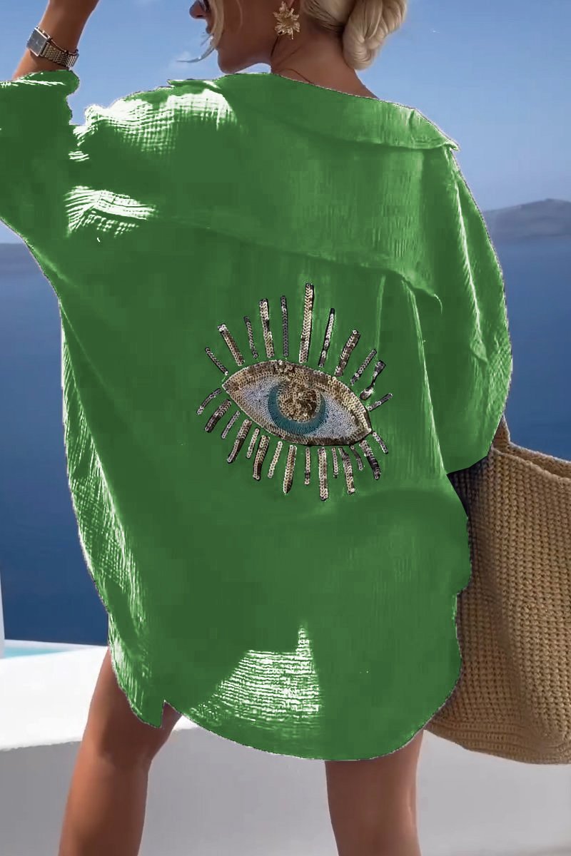 Isla | Summer Blouse with Eye Detail