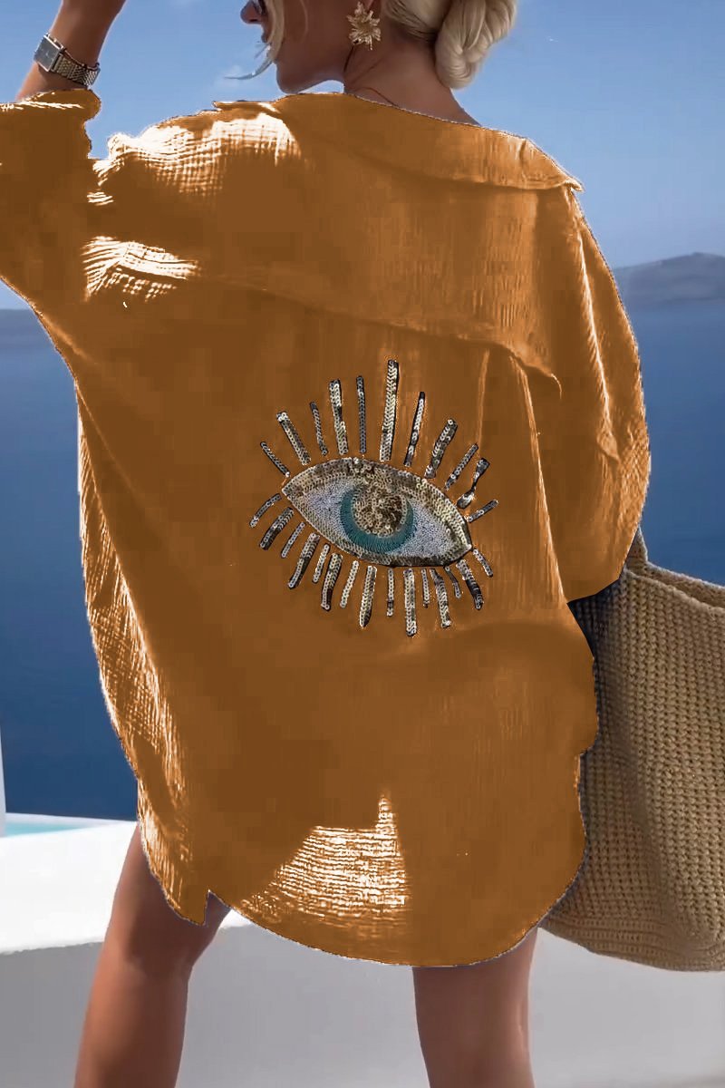 Isla | Summer Blouse with Eye Detail