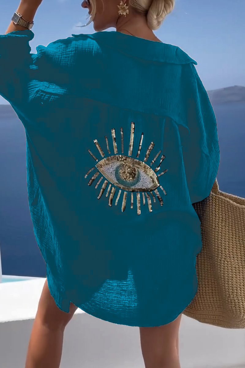Isla | Summer Blouse with Eye Detail