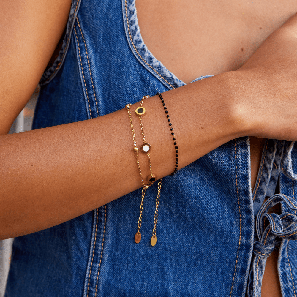 Lina | Dual-Tone Chain Bracelet