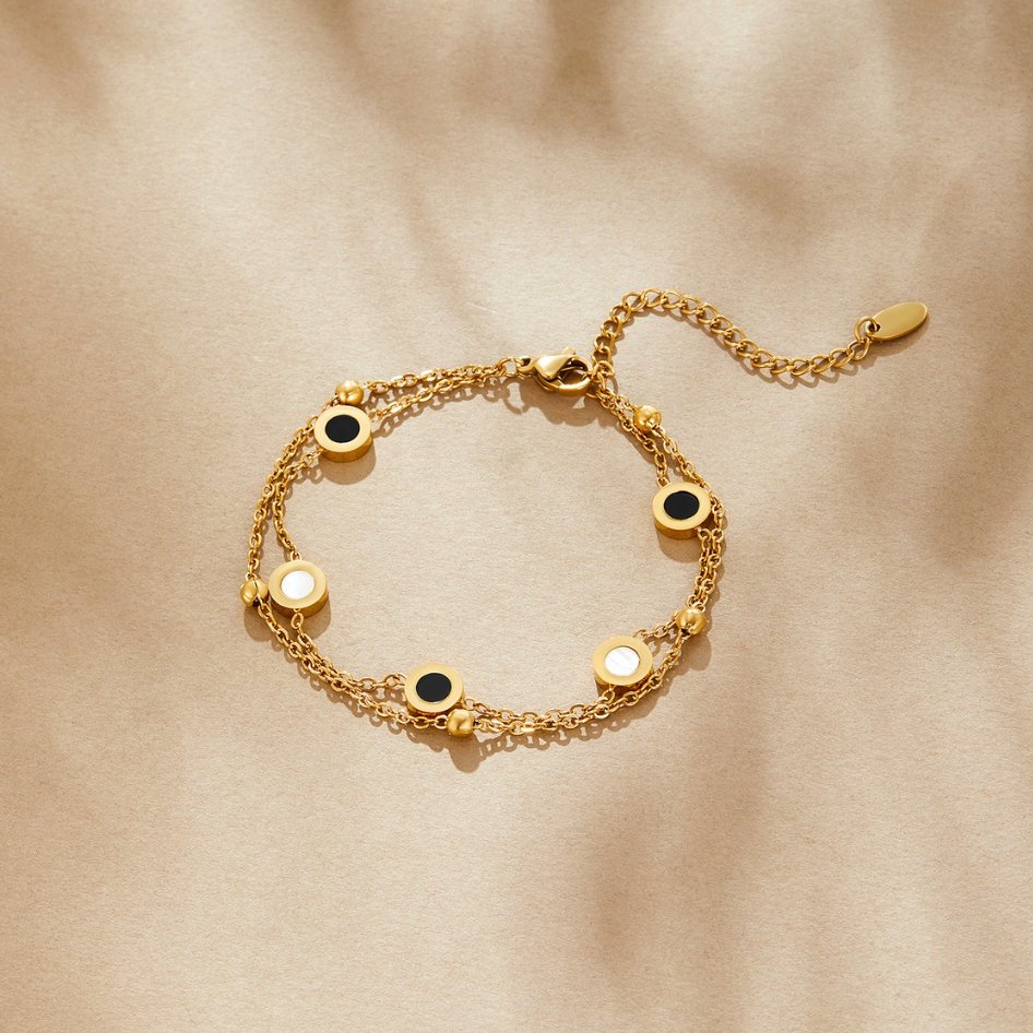 Lina | Dual-Tone Chain Bracelet