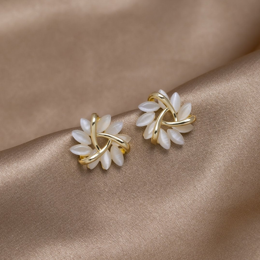 Flora | Opal Flower Stud Earrings
