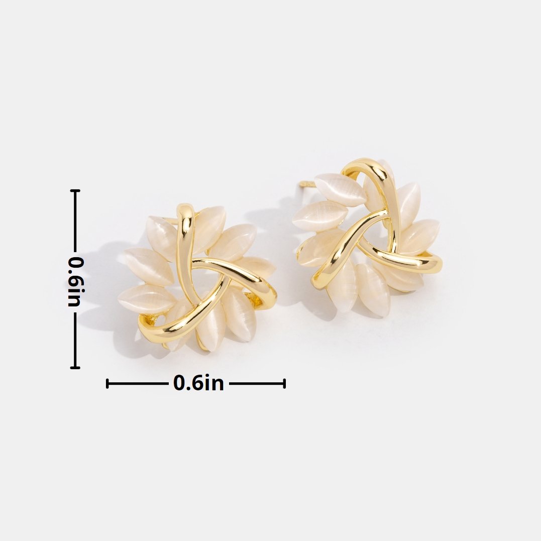 Flora | Opal Flower Stud Earrings