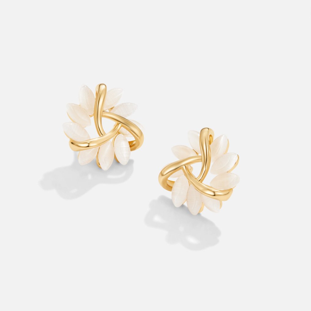 Flora | Opal Flower Stud Earrings