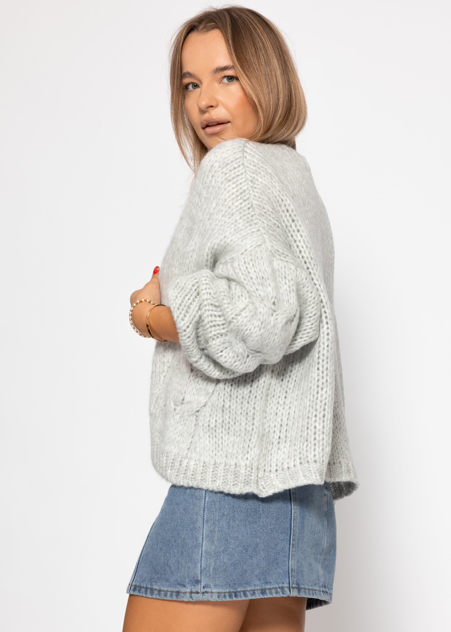 Odette | Cable Knit Cardigan